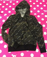 NWT Victoria's Secret PINK Perfect Full zip Green Camo Extra Small XS