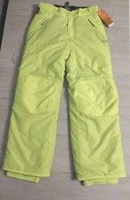 CHAMPION Ski Pants Green Neon Youth L 12/14 Snow Pants