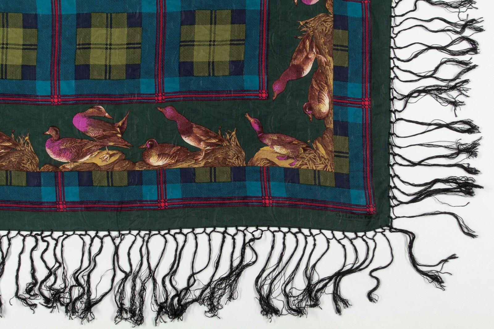 Authentic Shawl "Guy Laroche " / "Guy Laroche " S… - image 11