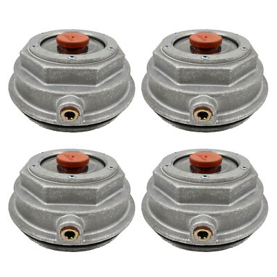 Set of 4 Aluminum Screw-on Hub Cap (Replaces Stemco 343-4075 Meritor A3262Q407)