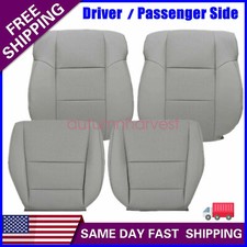 Fits 2009-2014 Acura Tsx Driver Passenger Leather Seat Cover Gray Perforated