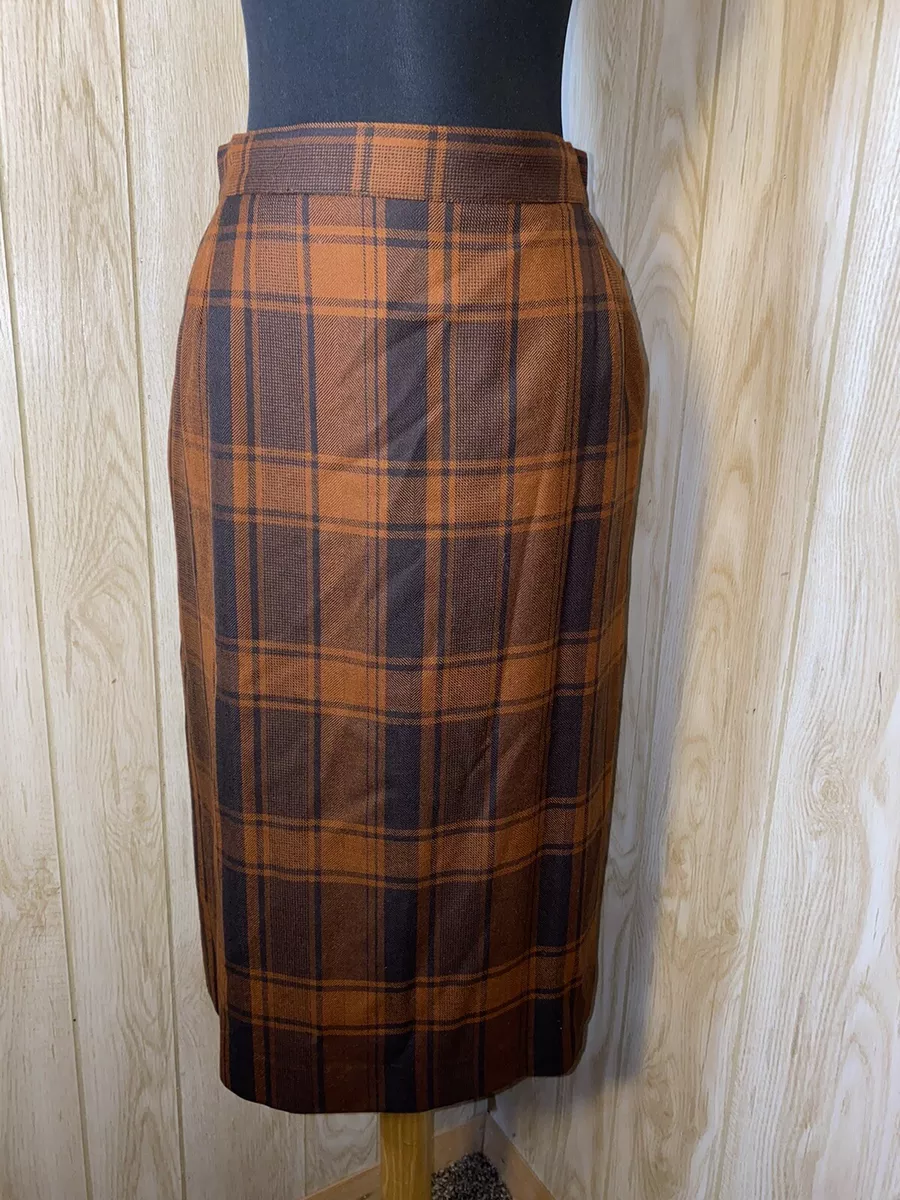 Plaid pencil skirts designer cheap