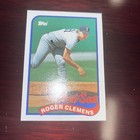 Roger Clemens Baseball Card -- 1989 Topps #450 -- Boston Red Sox