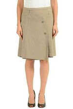 Gianfranco Ferre GF Women's 100 Wool Beige A-Line Skirt US 26 IT 40