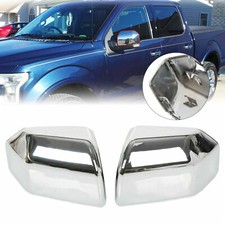 For Ford F-150 Pickup 15-20 Side Rearview Chrome Abs Mirror Covers Replacement For Ford F-150 Pickup 15-20 Side Rearview Chrome Abs Mirror Covers Replacement