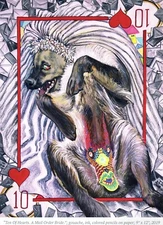 “Playing Cards” Original Framed Artwork by Yulia Kuznetsova