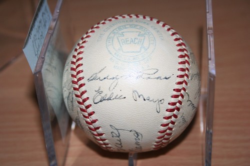 1951 Boston Red Sox Team firmado béisbol - Ted Williams DiMaggio 21 autógrafos - Imagen 8 de 9