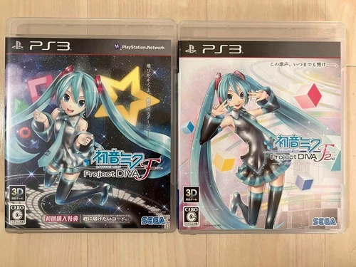 PS3 Hatsune Miku Project DIVA F & F 2nd set Japan PlayStation 3