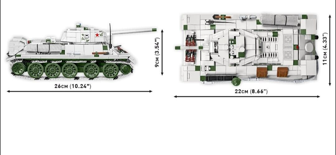 COBI 2594 Soviet Tank T-34/76 / Pz.Kpfw. T-34 747(r) Winter Camo