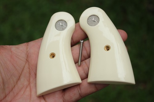 Ivory Grips For Revolver Colt Python I, E Frame Small Panel Resin #Random Silver - Picture 6 of 13