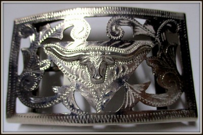 unusual silver belt buckles
