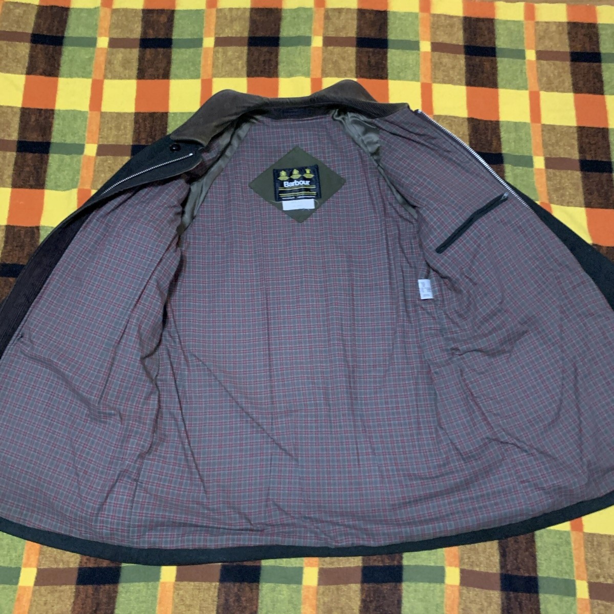 Barbour Loden Wool Coat Men's Vintage A1155 Green Jacket Size C42