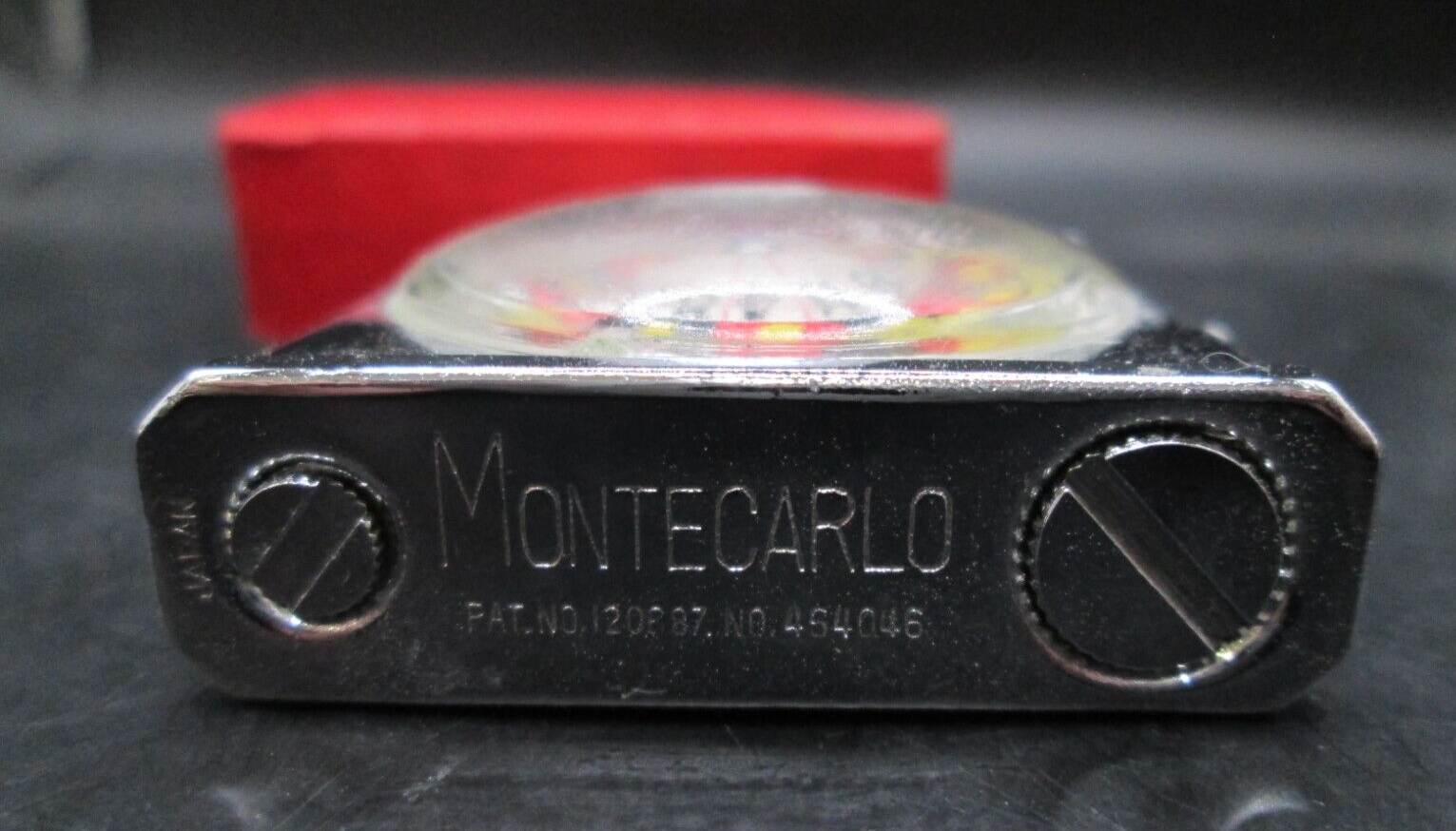 Vintage Monte Carlo Roulette Lighter PAT 120687 NO 454046 W/ Original