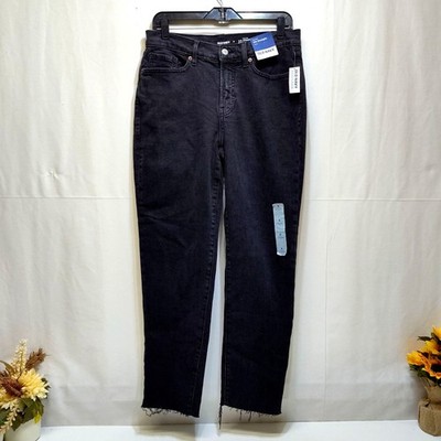 Old Navy High-Rise O.G. Straight Cut-Off Ankle Jean Secret-Smooth Pockets Size 8