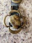 Lot of 4 Vintage Brass Horse Parade Medallions Medals on Leather Martingale — photo 7