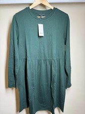 New Look Women's Long Sleeve Green Dress UK 14 EU 42