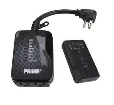 Prime TNRCOCD2-RC Black Outdoor 24 hr Programmable Timer with Remote Control