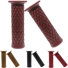 Motorcycle Handles Grips - Non Slip Rubber Motorcycle Grips for Harley Honda