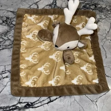 Levtex Baby Deer Buck Reindeer Lovie Lovey Security Blanket Stuffed Animal Plush