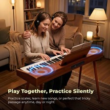 Ktaxon 88 Key Electric Piano Full Size Keyboard Piano With Bench for Beginner