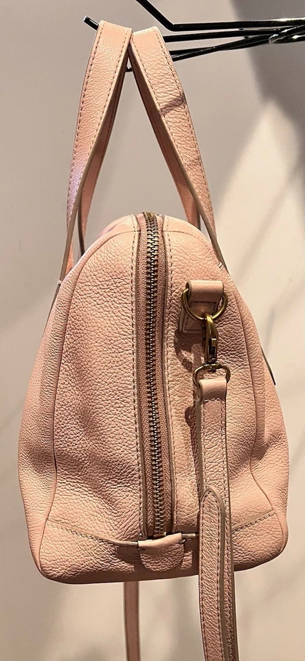 Fossil Sydney Bolso Bandolera de Cuero Rosa Claro Bolso de Hombro Bolso de Mano Foto 4 de 4