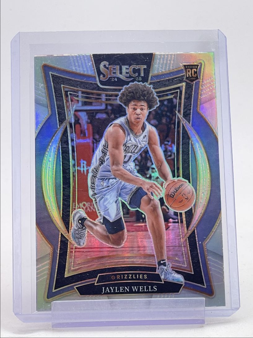 JAYLEN WELLS 2024-25 SELECT CONCOURSE ROOKIE SILVER PRIZM #79 RC Q4945