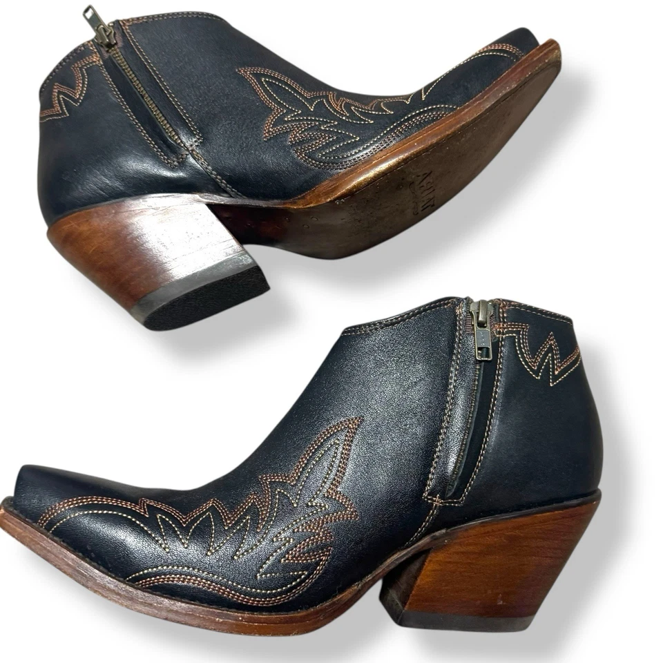 Botines Ariat Jolene para mujer talla 10 B cuero negro estilo occidental 10042427 Foto 4 de 4