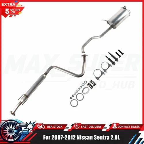 Resonator Pipe and Muffler Exhaust System Kit for Nissan Sentra 2007-2012 2.0L
