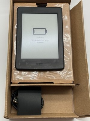 Amazon Kindle Paperwhite 7th Generation Black - 4GB, WiFi, Ad-Supported -