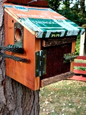 Rustic Birdhouse made with Salvaged/Repurposed Material