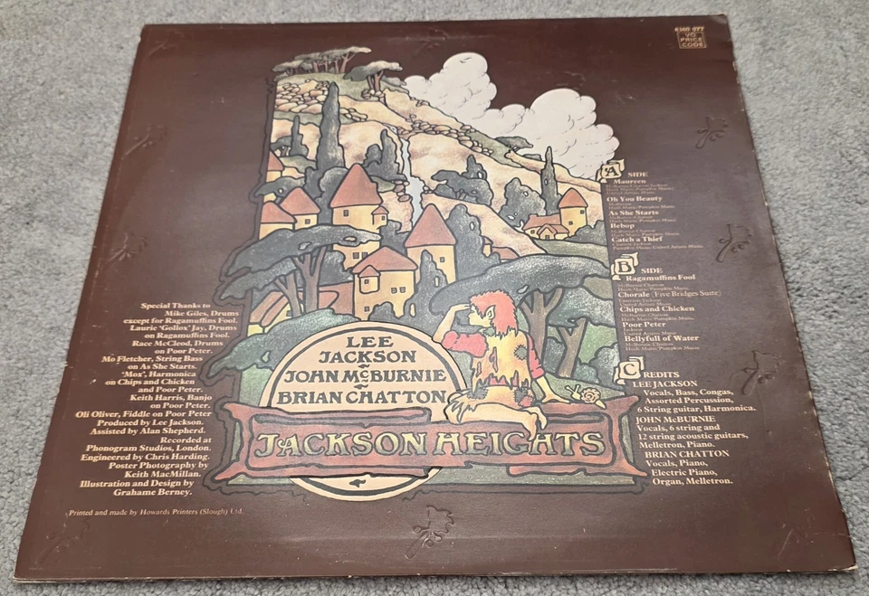 Jackson Heights - RAGAMUFFINS FOOL - 1972 UK Vertigo Swirl LP Near-mint Vinyl - Image 4 of 4