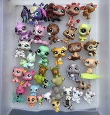 LARGE LOT 60 Littlest Pet Shop Figures Play Sets Variety of Sizes, Year Pets