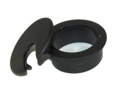 1 1/2inch CUT-HOLE SIZE Black Round Wire Management Grommet with Removable Lid