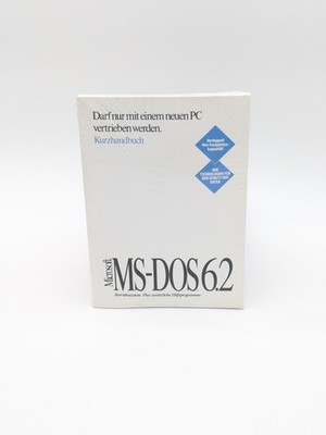 Microsoft MS-DOS 6.2 Betriebssystem samt Kurzhandbuch Deutsch NEU