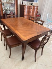 tavolo antico allungabile + 6 Sedie