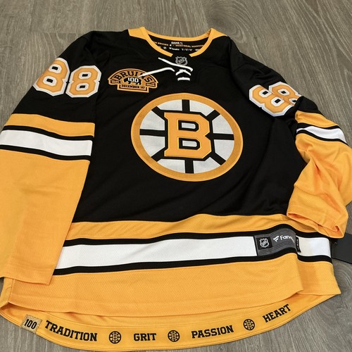 Fanatics Boston Bruins 100th Anniversary Breakaway Jersey Medium #88  Pastrnak