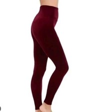 SPANX Velvet Leggings Women's Medium High Waisted Comfort Tummy Control Velour