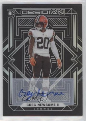 2021 Panini Obsidian Rookies 15/199 Greg Newsome II #169 Rookie Auto RC 00jz