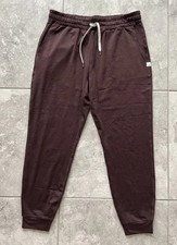 Vuori Performance Joggers Pants Pull On Pockets Dreamknit VW303 Burgundy Women L