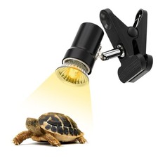 Reptile Heat Lamp Rotatable Turtle Heating Light with 50W UVA UVB Heat Bulb Simu