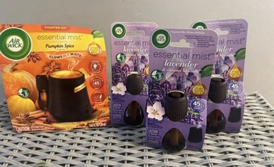 Air Wick Pumpkin Essential Most Starter Kit with 3 Lavender Refills