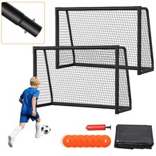 Fußballtor 180-300cm Fußball mit Netz und Torwand Goal Gartenfußballtor Sport