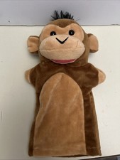 Melissa & Doug Zoo Friend Brown Baby Monkey Hand Puppet Or Golf Head Cover EC