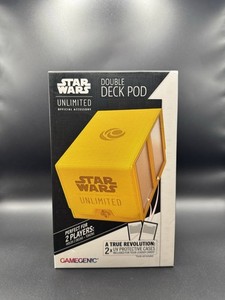Gamegenic Star Wars Unlimited Double Deck Pod Yellow New