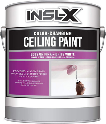 1 Gallon Color-Changing Ceiling Paint - White Finish
