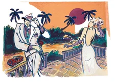 R.J Hohimer signed Honeysuckle Rose Limited Edition Serigraph unframed Nice