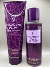 Victoria s Secret Decadent Plum Fragance Mist Body Lotion 8oz NEW