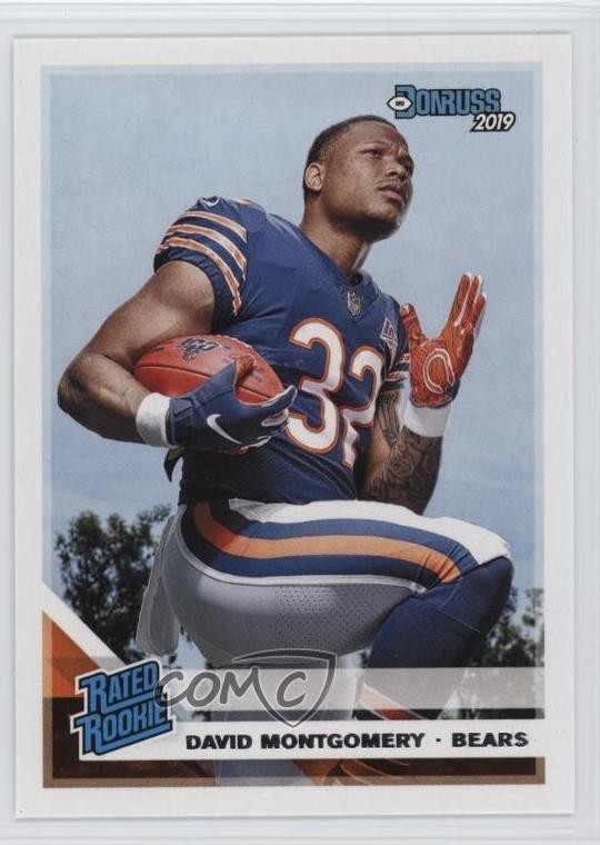 2019 Panini Donruss Rated Rookie David Montgomery #311 Rookie RC pk8