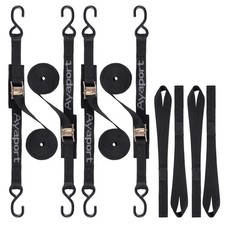 10ft Cam Buckle Tie Down Straps 2200lbs For Motorcycle Kayak Truck - 4 Pack 10ft Cam Buckle Tie Down Straps 2200lbs For Motorcycle Kayak Truck - 4 Pack