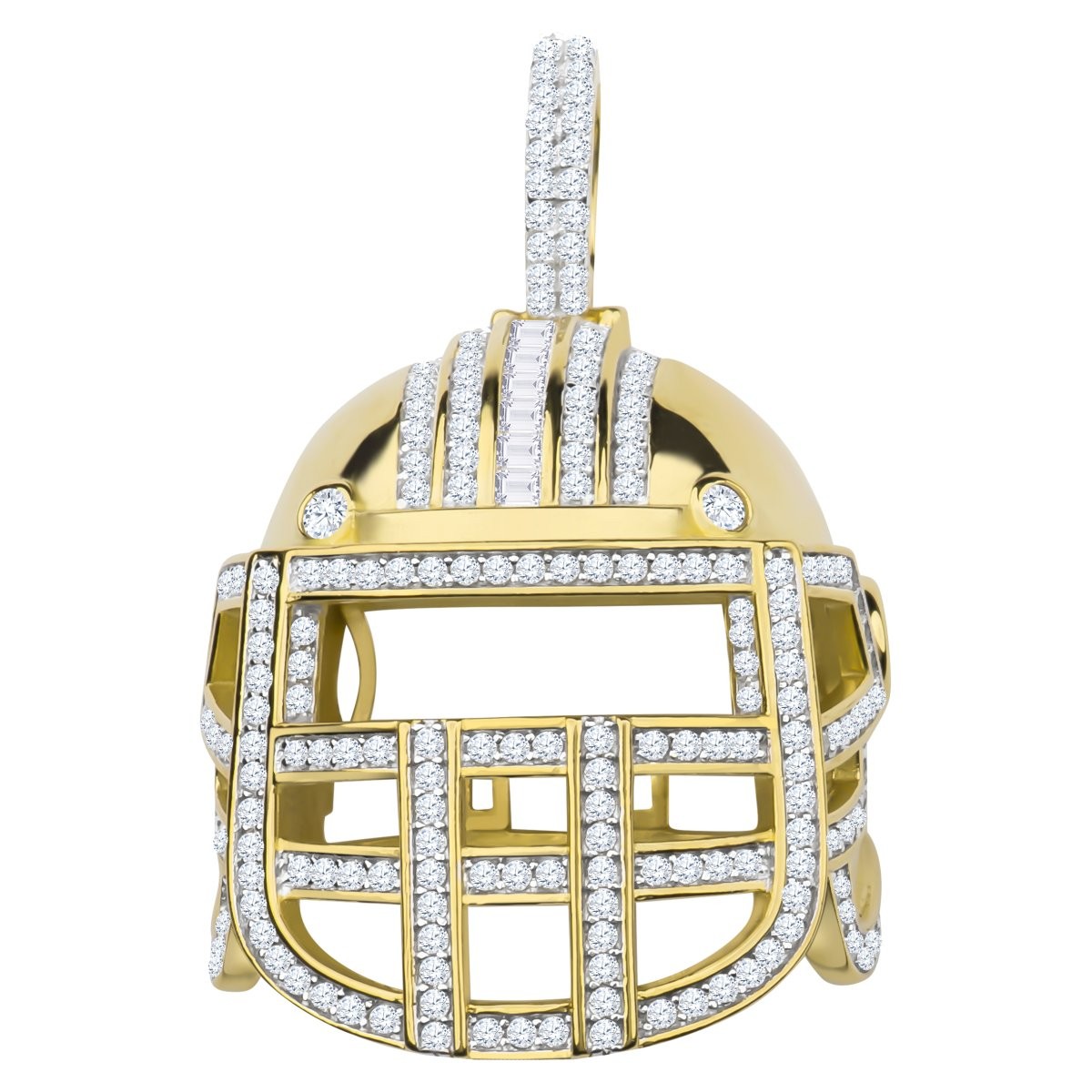 925 Sterling Silber Micro Pave Anhnger - Football 3D Helm 20490₽